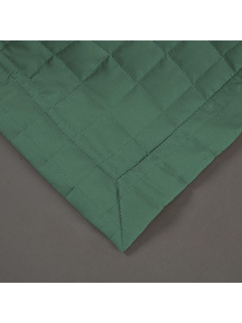Kit Cobre Leito Colcha Bellini Casal Padrão Dupla Face Percal 300 Fios Textura Matelassê 3 Peças - Verde