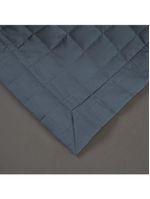 Kit Cobre Leito Colcha Bellini Queen Dupla Face Percal 300 Fios Textura Matelassê 3 Peças - Azul