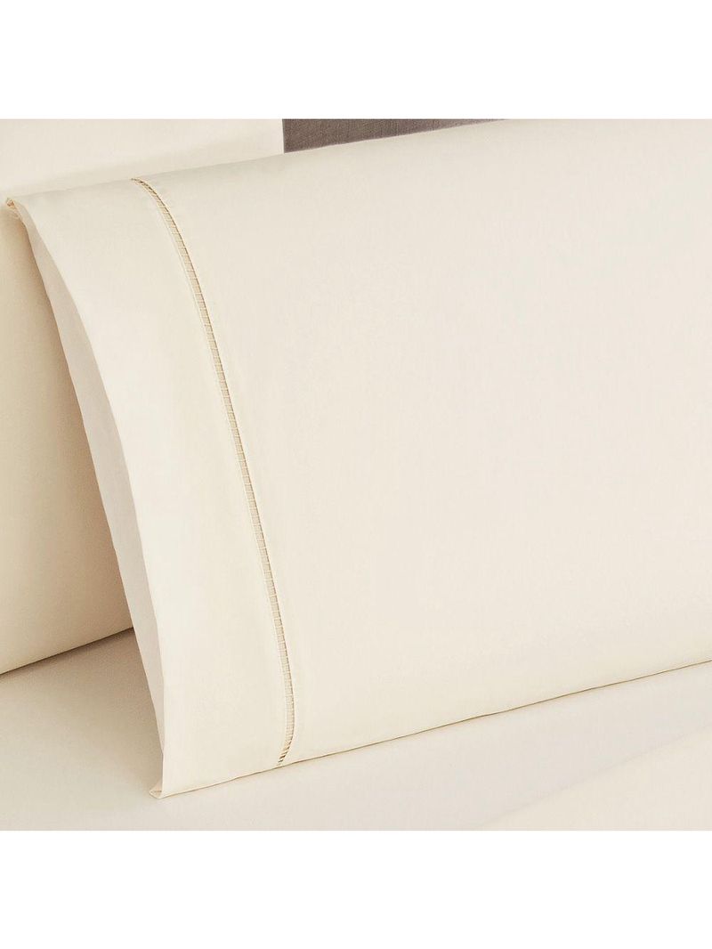 Jogo Cama Lençol Home Basic King 180 Fios C/ Ponto Palito 4 Peças - Palha