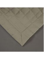 Kit Cobre Leito Colcha Bellini Casal Padrão Dupla Face Percal 300 Fios Textura Matelassê 3 Peças - Cáqui