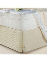 Saia Cama Box King Tunísia Matelada C/ Pingente Bege