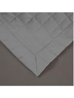 Kit Cobre Leito Colcha Bellini Casal Padrão Dupla Face Percal 300 Fios Textura Matelassê 3 Peças - Cinza