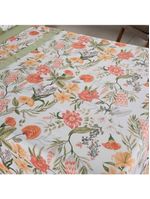 Jogo Cama Lençol Encanto Queen Estampado Percal 180 Fios C/ Ponto Palito 4 Peças - Floral - Verde