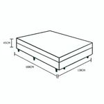 Cama Box Baú Casal Em Sued Cinza - 138x188
