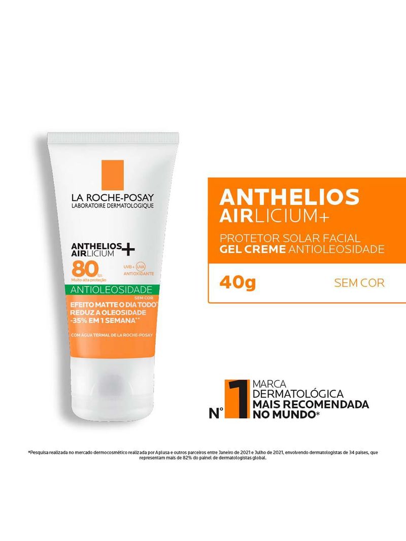 Protetor solar la roche-posay anthelios airlicium+ fps80