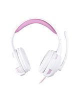 Headset gamer multiplataforma- gorky hs413 - oexgame branco e rosa