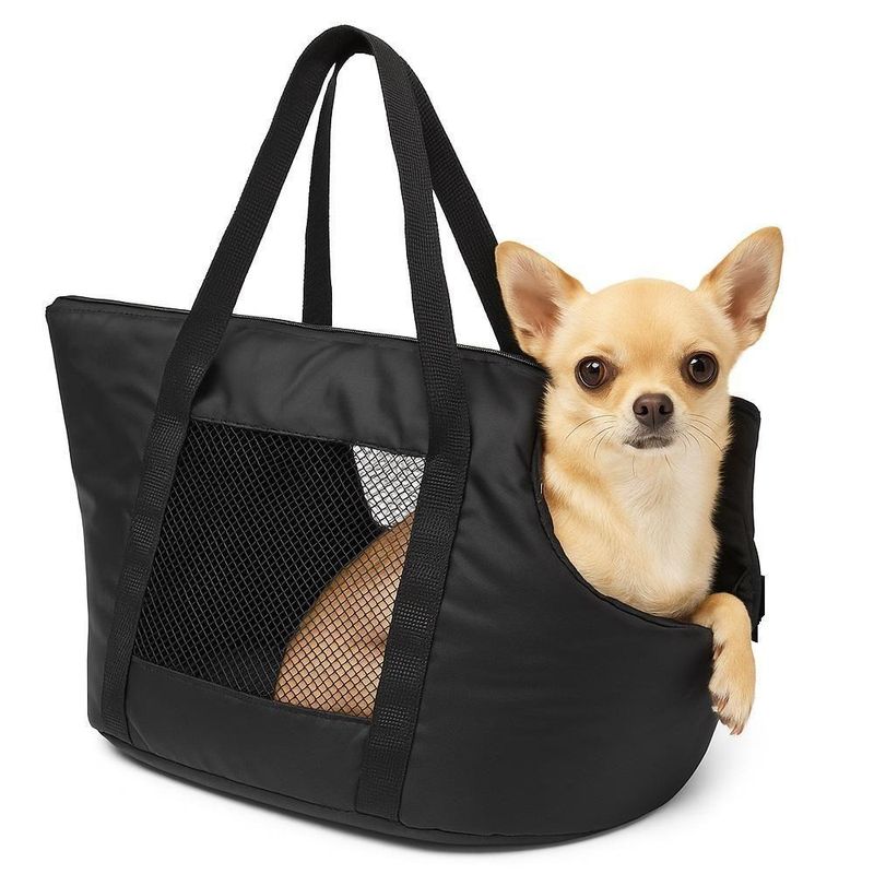 Bolsa Mochila Preta Pet Dobravel Viagem Passeio Carro