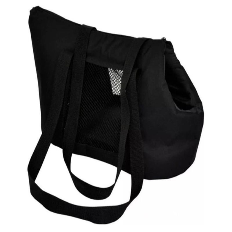 Bolsa Mochila Preta Pet Dobravel Viagem Passeio Carro