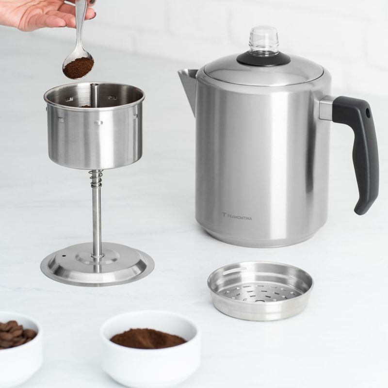 Cafeteira Percoladora Tramontina Aço Inox e Baquelite 2 L