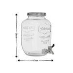 Suqueira Dupla Vidro 10 Litros Com Suporte Kit Conjunto Dispenser Refresqueira
