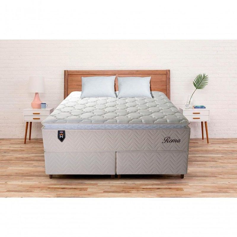 Cama Box Size Roma Molas Ensacadas King 193x203 King House