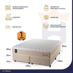 Cama Box Size Alford Molas Ensacadas Queen Bege King House
