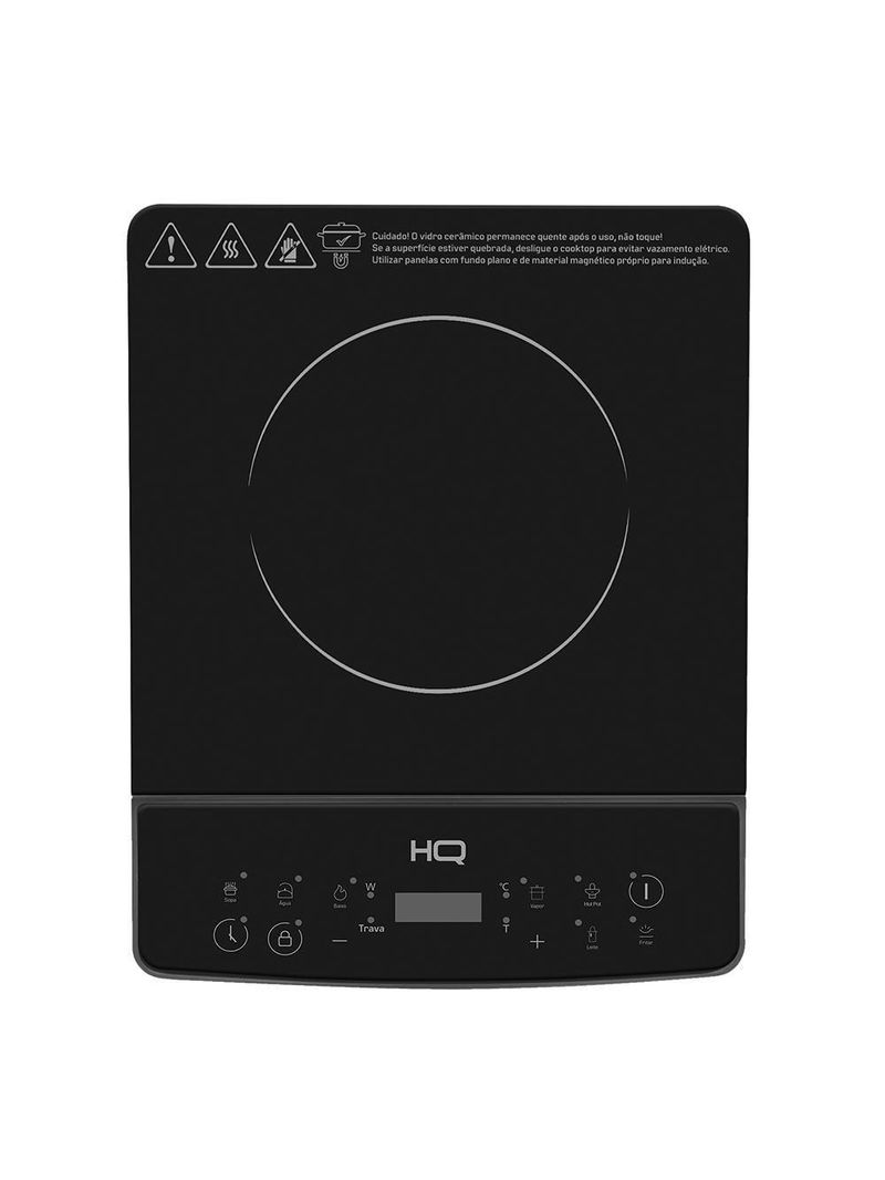 Cooktop de Indução HQ 1 Boca Portátil 2000W Preto HQ-IDS2001 220V