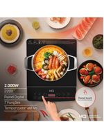 Cooktop de Indução HQ 1 Boca Portátil 2000W Preto HQ-IDS2001 220V