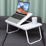 Suporte Para Notebook Mesa Madeira Dobravel Branca