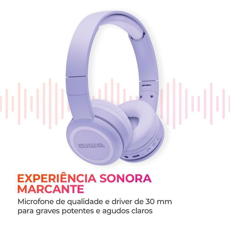 Fone De Ouvido Headphone -03-p Bluetooth Drive 30mm Fone De Ouvido Aws--03-p