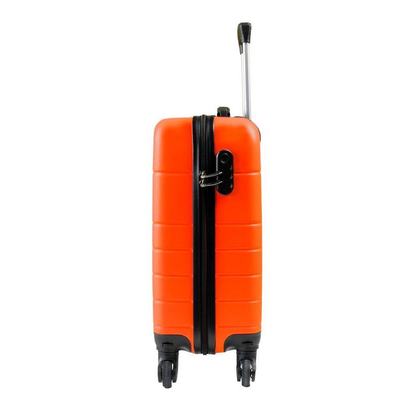 Mala de bordo pp 8 kg abs 4 rodas 18,5" downtown laranja