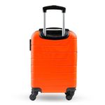 Mala de bordo pp 8 kg abs 4 rodas 18,5" downtown laranja