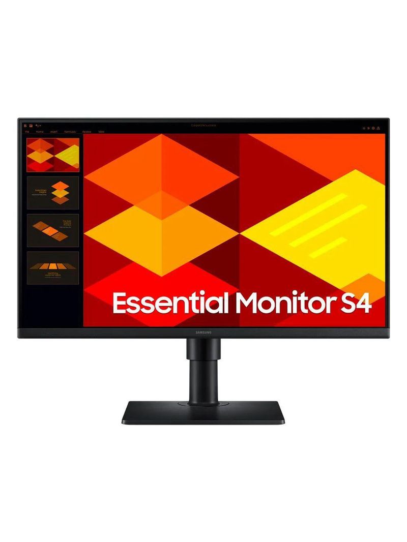 Monitor Samsung Essential S4 24" Fhd Ips 100hz 5ms Pivot - Ls24d400galmzd