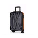 Mala Viagem Rigida Abs Bordo Pequena Giro 360 Mao Padrao Dourado