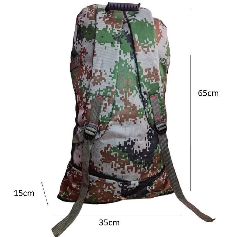 Mochila Resistente Impermeavel Camuflada Grande 5 Bolsos Camping Trilha Aventura Viagem