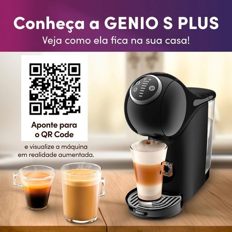 Cafeteira Nescafé Dolce Gusto Genio S Plus Preta 220V