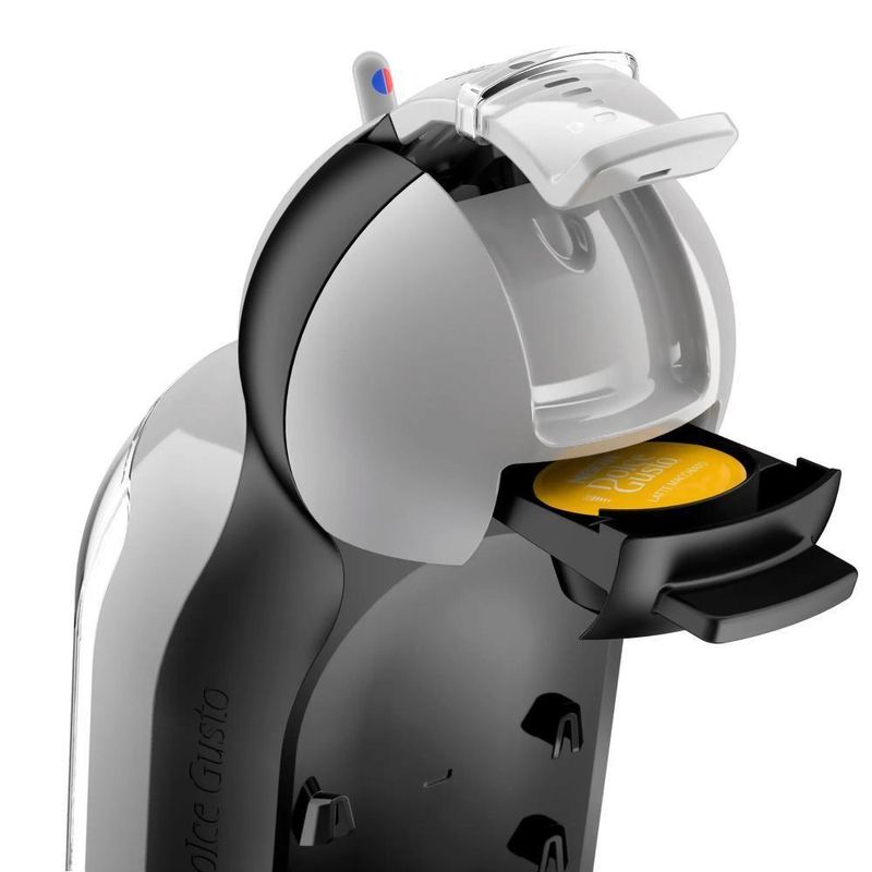 Kit Cafeteira de Cápsulas Nestlé Mini Me Cinza e Preta com 30 Unidades para Bebidas Quentes e Frias 220V