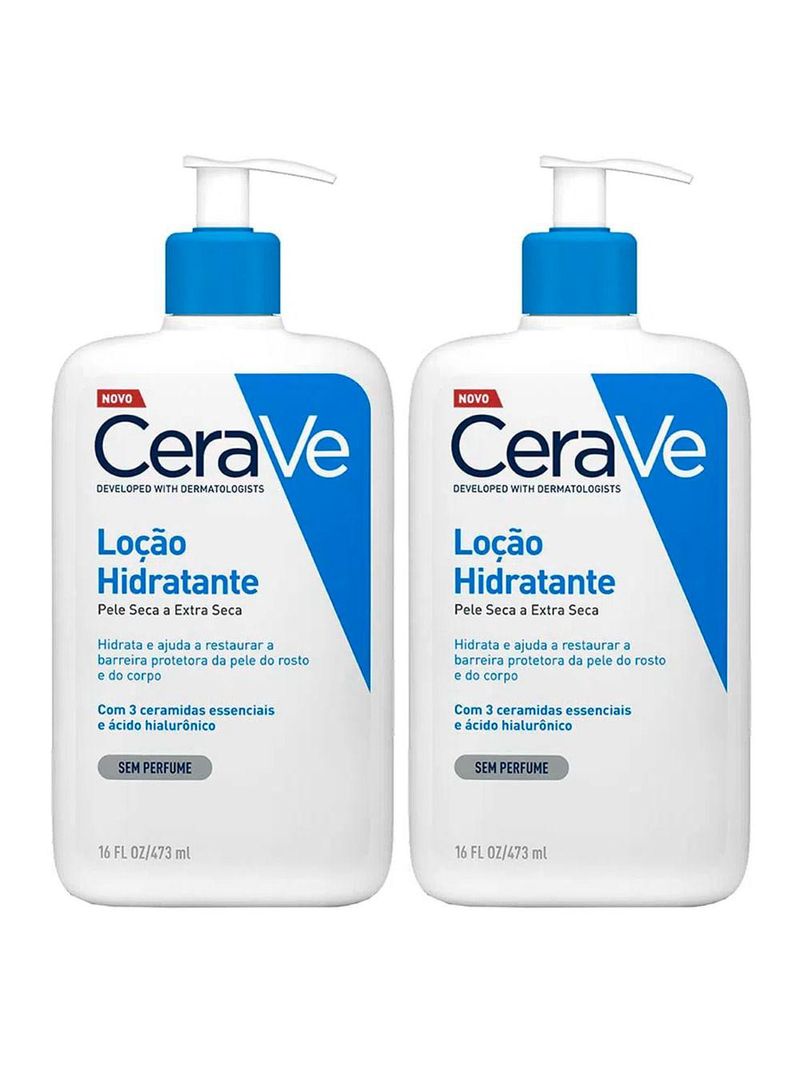 Cerave kit com duas loções hidratantes