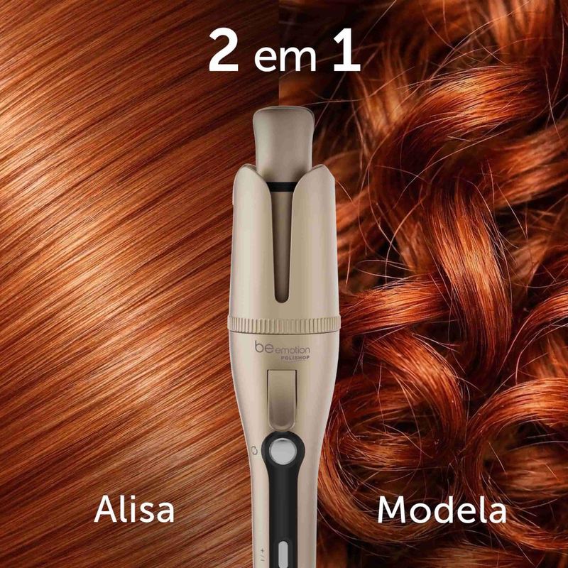 Prancha e modelador 2 em 1 duo styler be emotion