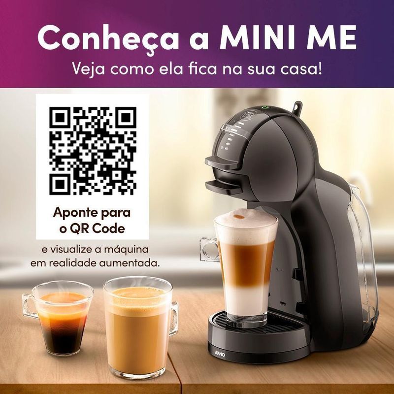 Cafeteira Nescafé Dolce Gusto Mini Me Preta 220V