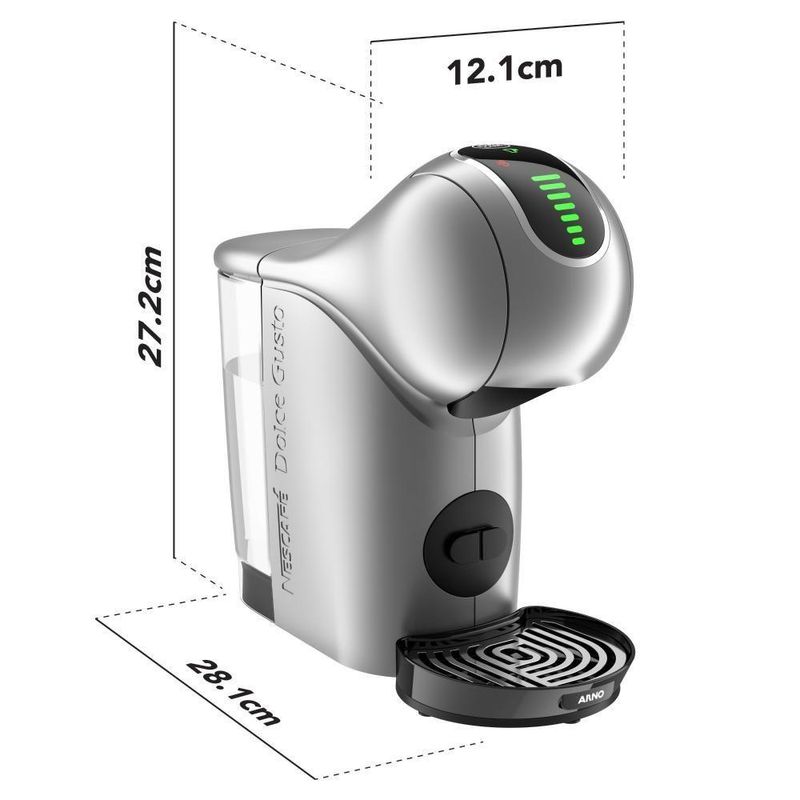 Cafeteira Dolce Gusto Genio S Touch Prata com Desligamento Automático 220V