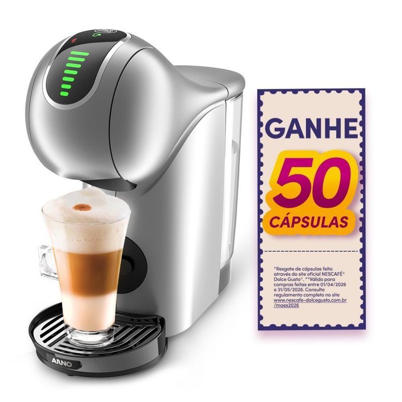 Cafeteira Dolce Gusto Genio S Touch Prata com Desligamento Automático 220V