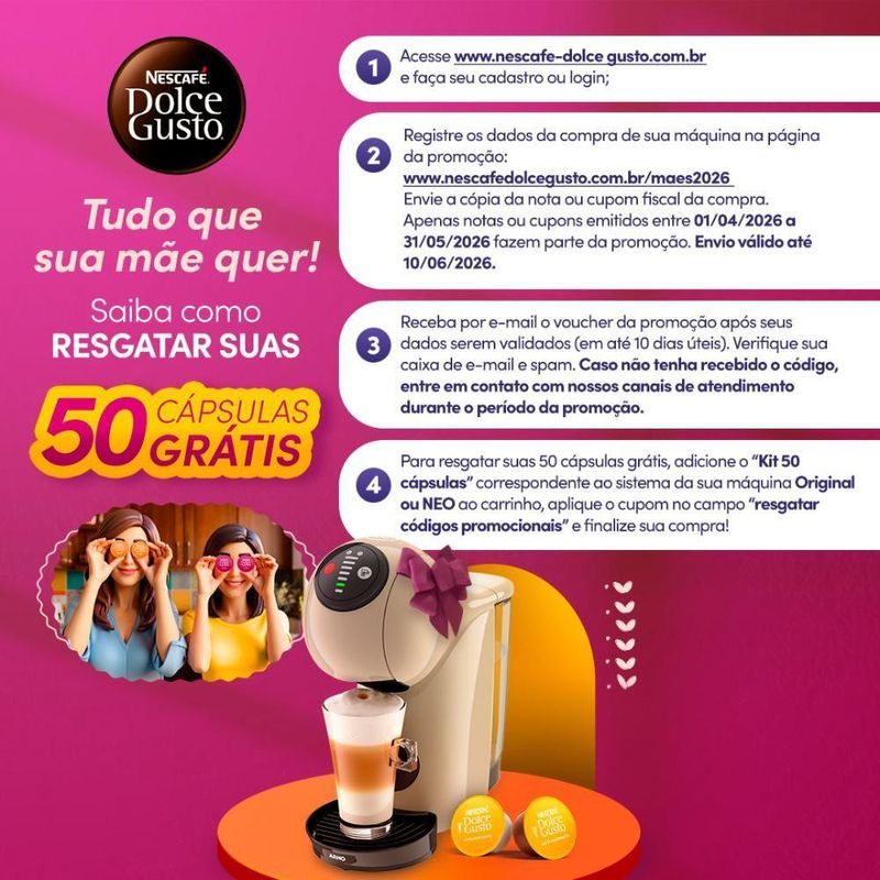 Cafeteira Nescafé Dolce Gusto Genio S Basic Taupe 110V