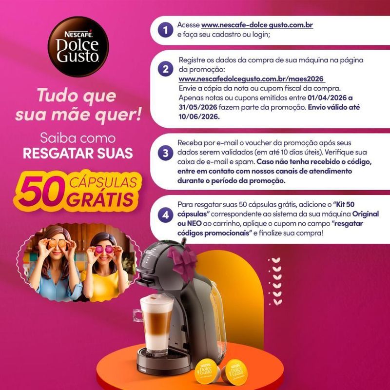 Cafeteira Nescafé Dolce Gusto Mini Me Preta 110V