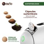Cafeteira em Cápsulas Dolce Gusto Neo Branca Sustentável para Cafés Pretos 220V
