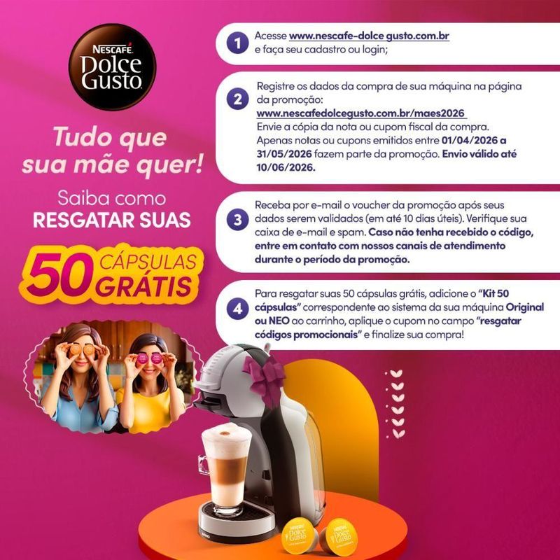 Cafeteira Dolce Gusto Mini Me Cinza e Preta Automatica para Capsulas 220V