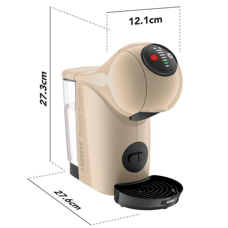 Cafeteira Dolce Gusto Genio S Basic Cinza com Bebidas em Cápsulas e Desligamento Automático 220V