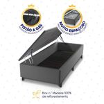 Cama Box Baú Luanda Espuma D28 Solteirão 96x203 King House