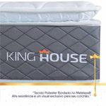 Cama Box Argel Espuma D33 Casal 138x188 Marrom King House