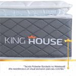 Cama Box Argel Espuma D33 Queen 158x198 Preto King House