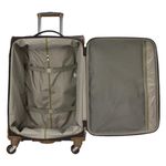 Mala de viagem média 23kg munique café 70cm com giro 360º