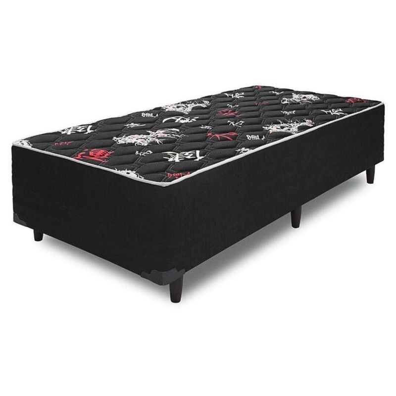 Cama Box Solteiro Conjugada Ortopédica Bambu 88x188