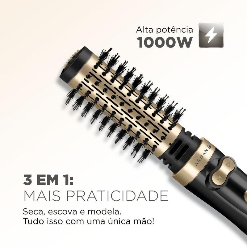 Escova Rotativa Black Gold Argan Mondial - 220v