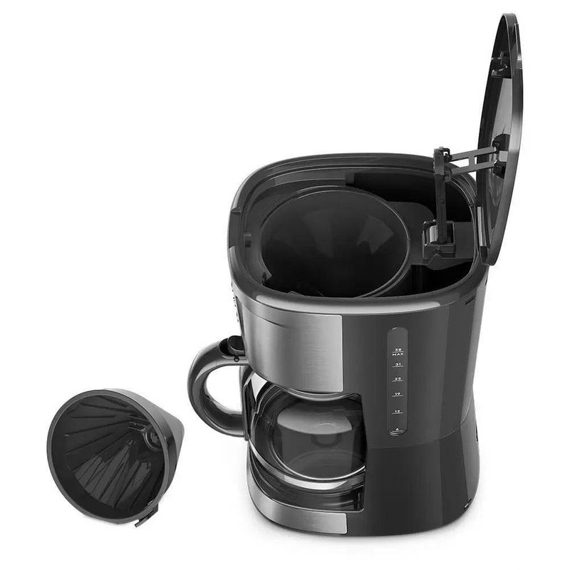 Cafeteira Elétrica Electrolux ECM30 Digital Programável 900W Base Aquecedora Capacidade De 1,5 Litros Inox 220V