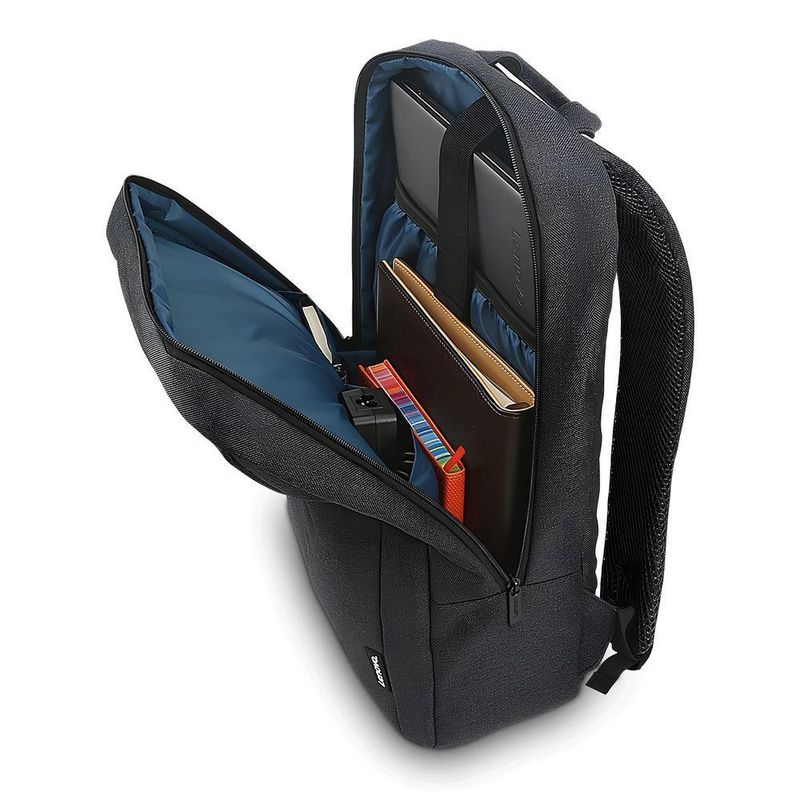 Mochila Casual Lenovo B210 Preta Com Capacidade Para Notebook De Até 156 Polegadas