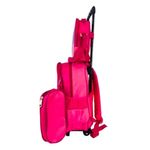 Kit Mochila Rodinhas Lancheira Estojo Unicornio Impermeavel
