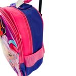 Kit Mochila Infantil Rodinhas Princesa Estojo Lancheira Rosa