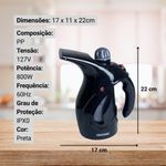 Passadeira A Vapor 110V - Preta