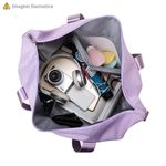Bolsa De Viagem Mochila Dobrável Grande Impermeável Rosa