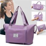 Bolsa De Viagem Mochila Dobrável Grande Impermeável Rosa